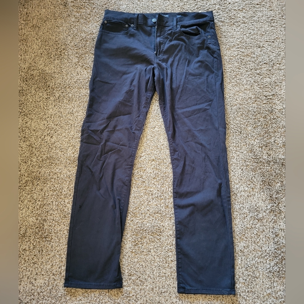 Lucky Brand Men's 121 Slim Straight W34 L32 Navy